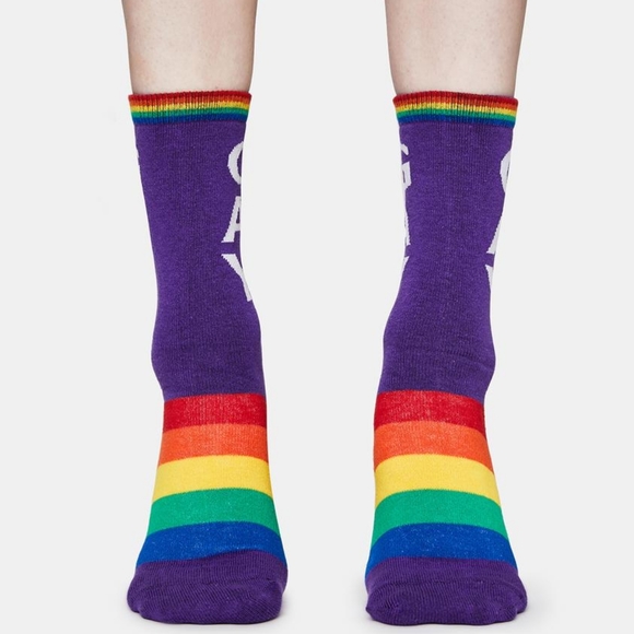 NEW Pride Socks Gay Rainbow 🌈 - Picture 2 of 9